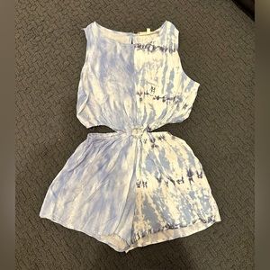 Girls tye dye Vintage havana romper - size L